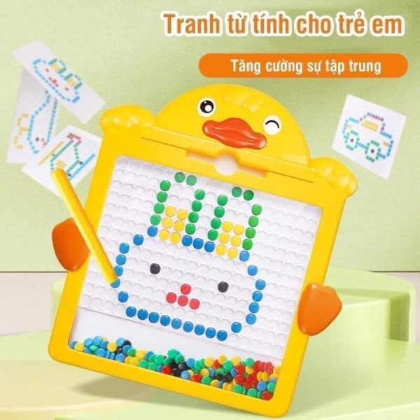Bảng Vẽ Xếp Hình Nam Châm Thế Hệ Mới, Đồ Chơi Giáo Dục Xếp Hình Nam Châm, Bảng Vẽ Bút Bi Nam Châm Từ Tính Cho Bé