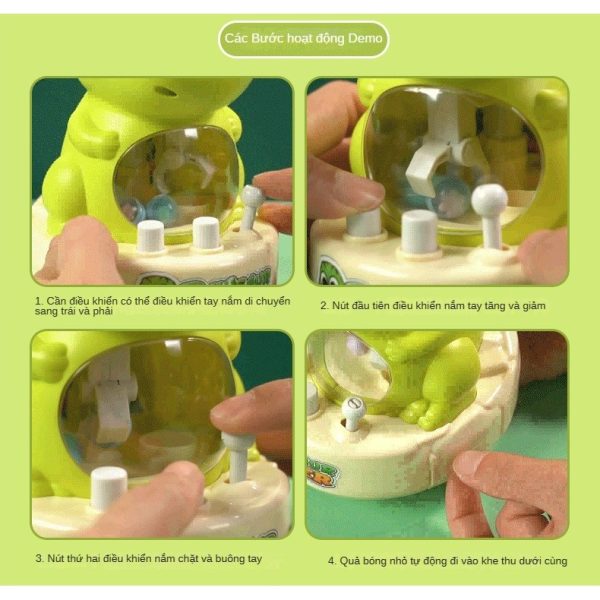 Bắt Khủng Long Máy Mini Gashapon Máy Vuốt Máy Đồ Chơi Giáo Dục Để Tập Thể Dục Khả Năng Tâm Thần Trò Chơi Cho Trẻ Em