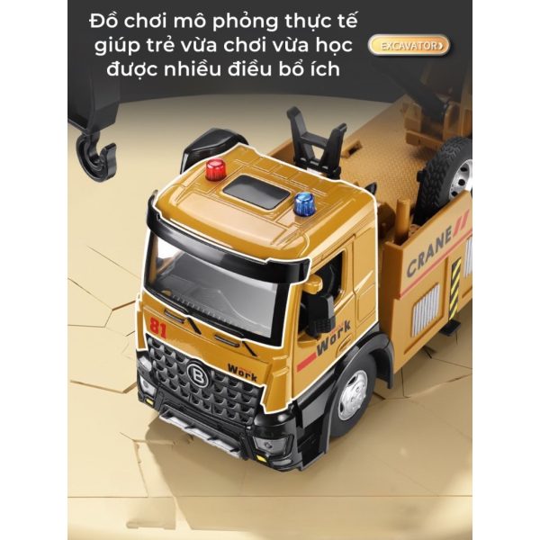 Đồ Chơi Trẻ Em Xe Cần Cẩu Mô Hình Kích Cỡ Lớn-Đồ Chơi Giáo Dục Cho Trẻ Con Bé Trai Bé Gái