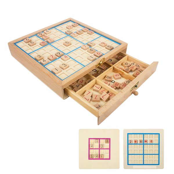 Đồ chơi Sudoku gỗ và nhựa xếp hình thông minh - Đồ chơi trí tuệ lắp ráp đoán số