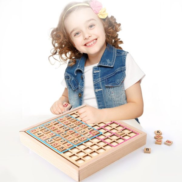 Đồ chơi Sudoku gỗ và nhựa xếp hình thông minh - Đồ chơi trí tuệ lắp ráp đoán số