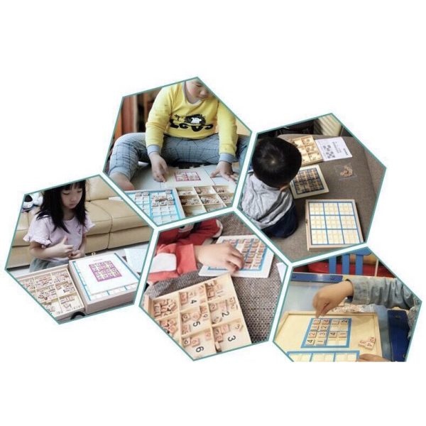 Đồ chơi Sudoku gỗ và nhựa xếp hình thông minh - Đồ chơi trí tuệ lắp ráp đoán số