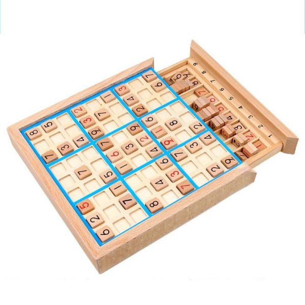 Đồ chơi Sudoku gỗ và nhựa xếp hình thông minh - Đồ chơi trí tuệ lắp ráp đoán số