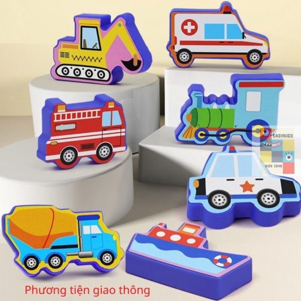 Đồ chơi bàn câu cá thông minh đa năng như khối trái cây, phương tiện, chữ cái, câu cá 40