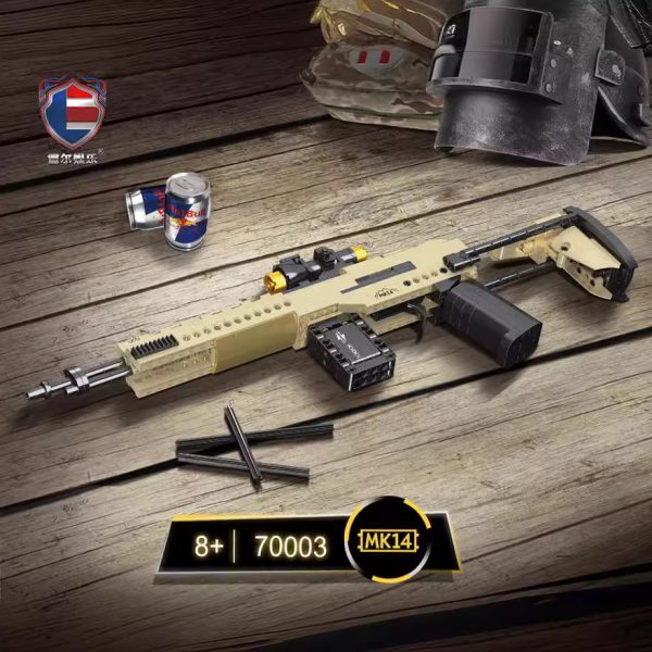 Đồ chơi lego Pubg Mô hình súng MK14 Đồ chơi lắp ráp Mô Hình PUBG BLOCKS súng freefire