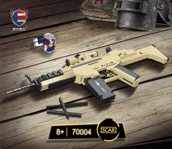 Đồ chơi lego Pubg Mô hình súng SCAR Đồ chơi lắp ráp Mô Hình PUBG BLOCKS súng freefire