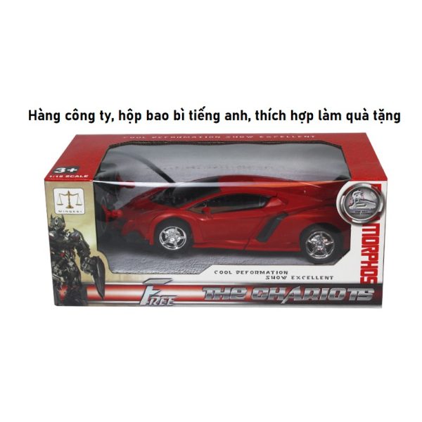 Đồ chơi xe ô tô điều khiển từ xa có thể biến hình robot phiên bản có sạc pin