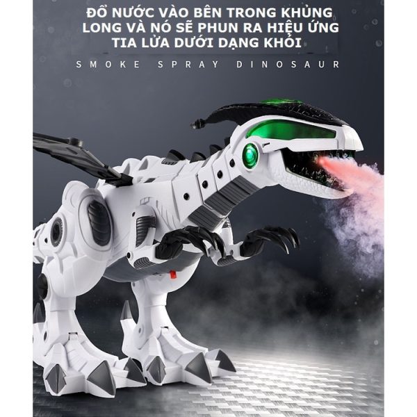 Khủng Long Robot Có Hiệu Ứng Phun Lửa Và Nước Kích Thước Lớn - Đồ Chơi Giải Trí