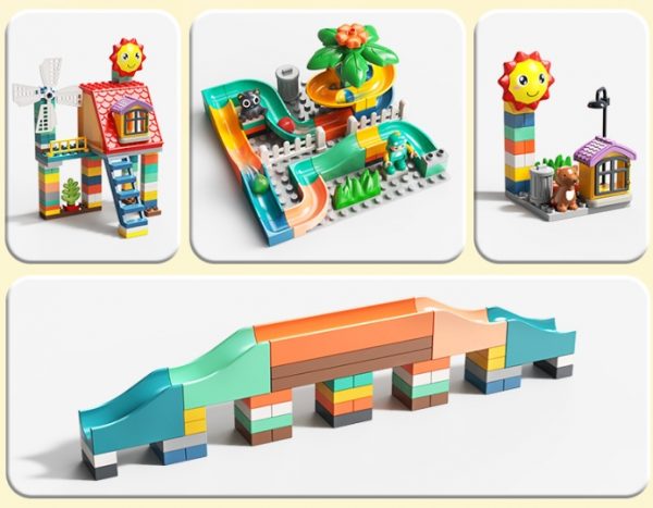 Lego Duplo Hãng Feelo Vòng Quay Khổng Lồ 142 Chi Tiết Siêu To (chạy pin)