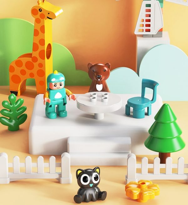 Lego Duplo Hãng Feelo Vòng Quay Khổng Lồ 142 Chi Tiết Siêu To (chạy pin)
