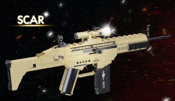 LEGO PUBG Mô Hình SCAR Với 500+ Mảnh Ghép