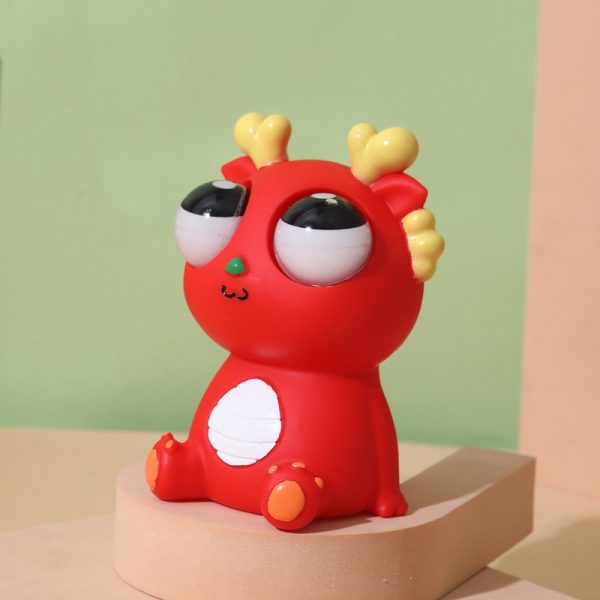 Rồng Mắt Lồi Đồ Chơi Squishy Nắn Bóp Đàn Hồi Giảm Stress Hình Rồng Nắn Bóp Đàn Hồi Giảm Stress