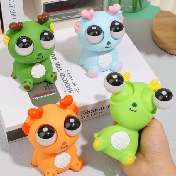 Rồng Mắt Lồi Đồ Chơi Squishy Nắn Bóp Đàn Hồi Giảm Stress Hình Rồng Nắn Bóp Đàn Hồi Giảm Stress