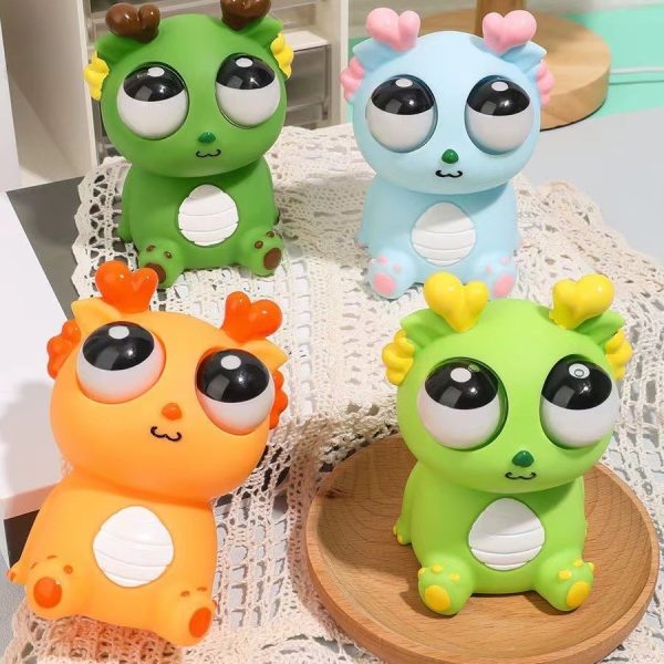 Rồng Mắt Lồi Đồ Chơi Squishy Nắn Bóp Đàn Hồi Giảm Stress Hình Rồng Nắn Bóp Đàn Hồi Giảm Stress