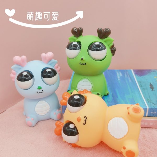 Rồng Mắt Lồi Đồ Chơi Squishy Nắn Bóp Đàn Hồi Giảm Stress Hình Rồng Nắn Bóp Đàn Hồi Giảm Stress