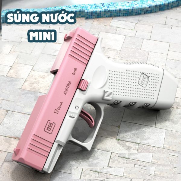 Súng Nước Màu Hồng Đồ Chơi Ngoài Trời Vui Nhộn Cho Bé