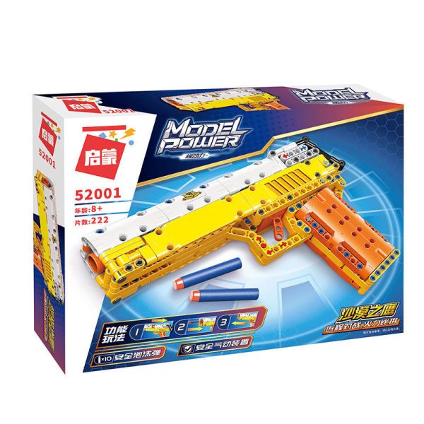 Súng đồ chơi đạn mềm tương thích với gạch giáo dục LEGO