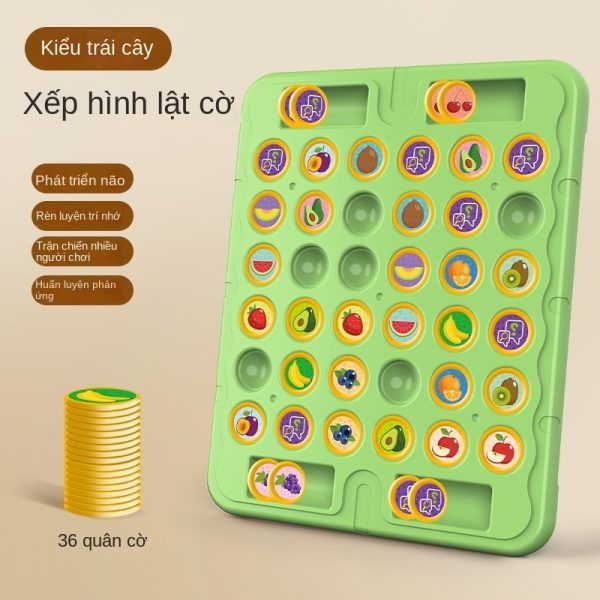 Đồ chơi trẻ em trò chơi đôi cờ vua lật đồ chơi xếp hình